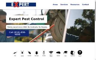 Expert Pest Control website