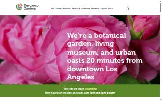 Descanso Garden Spa website