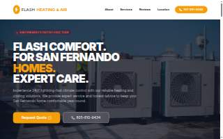 Flash Heating & AC Repair San Fernando website