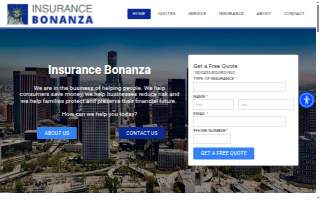 Insurance Bonanza website