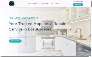 Lex Appliance Repair website