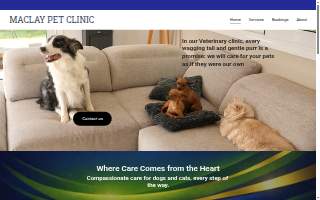 Maclay Pet Clinic website