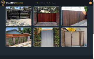 Walkers Fencing website