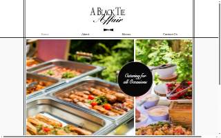 A Black Tie Affair Catering website