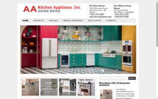 AA Kitchen Appliance Inc. website