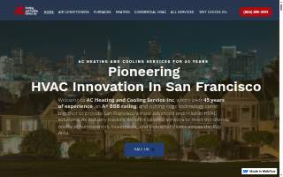 AC Heating and Cooling Service Inc. website