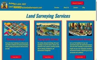 Action Land Surveyors of San Francisco website