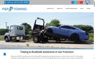P&P Towing website