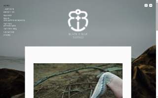 Black & Blue Tattoo website