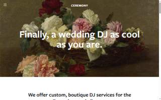 Ceremony DJs website