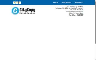 City Copy and Print Center website