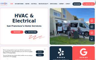 Freon HVAC & Electrical Service - San Francisco website