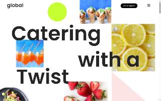 Global Gourmet Catering website