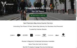 Godspeed Courier Services, Inc. of San Francisco website