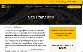 Harris Personal Injury Lawyers, Inc. website