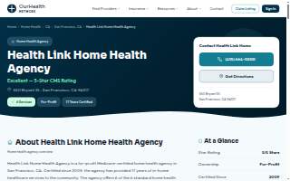 Health Link Home Health Agency website