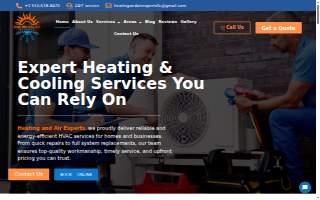 Heating And Air Experts website