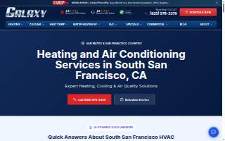 Heating & Cooling South San Francisco website