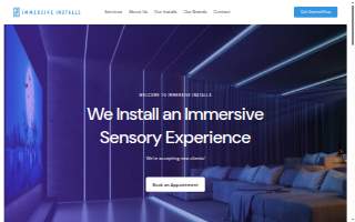 Immersive Installs of San Francisco website