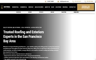 Imperia Roofing & Exteriors website