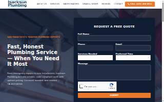 Isackson Plumbing website