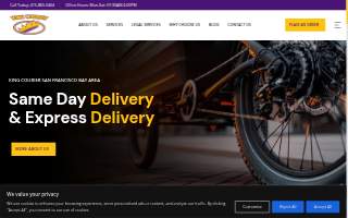 King Courier website
