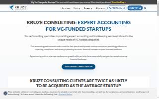 Kruze Consulting website