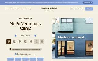 Modern Animal NOPA website