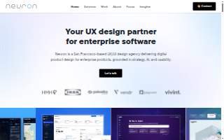 Neuron - UX/UI Design Agency website