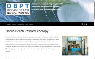 Ocean Beach Physical Therapy website