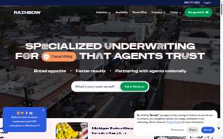 Rainbow Insurance website