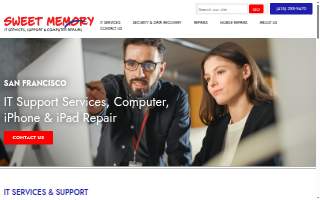 Sweet Memory IT Services, Support & Computer Repairs website