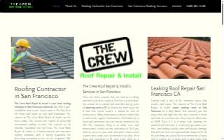 The Crew Roof Repair & Install website