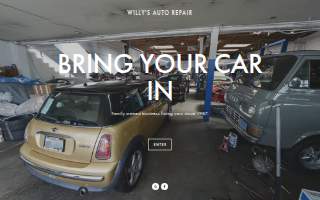 Willy's Auto Repair Shop website