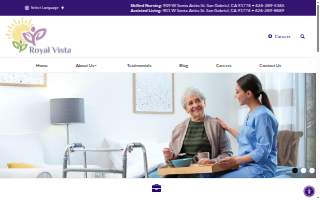 Royal Vista Care Center website