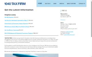 1040 Tax Firm website