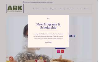 Ark Christian Academy website