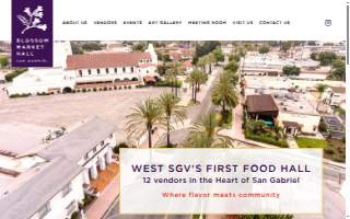 Blossom Market Hall website