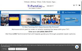 TV PARTS GUY website