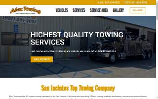 Alex Towing of San Jacinto website