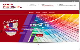 Arrow Printing website