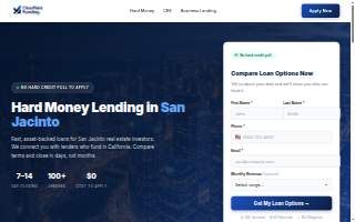 Hard Money Lenders San Jacinto CA website