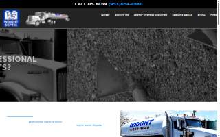 Wright Septic Tank Services of La Quinta website