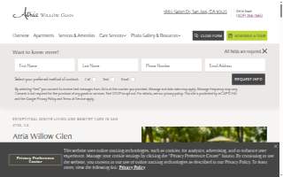 Atria Willow Glen website