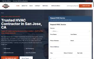 1st HVAC Repair San Jose website