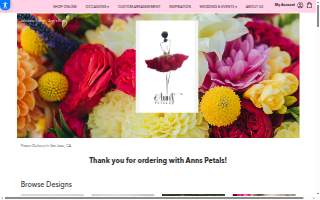 Ann's Petals website