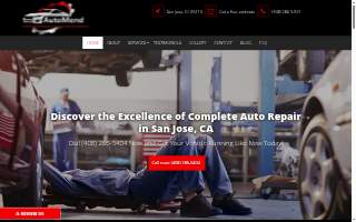 AutoMend All Foreign Auto Repair website