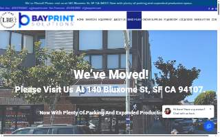 Bay Print Solutions website