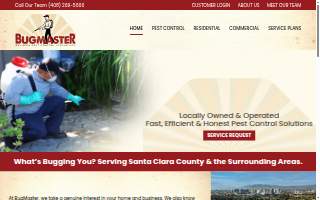 BugMaster Pest Control website