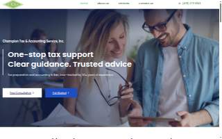 Champion Tax and accounting Services website